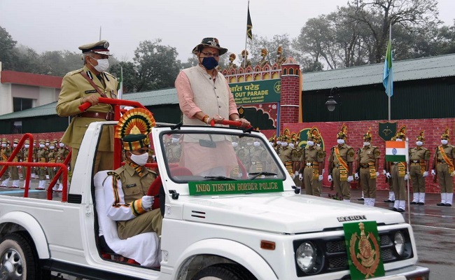 सीएम धामी ने आईटीबीपी के अधिकारियों की पासिंग आउट परेड में प्रतिभाग किया