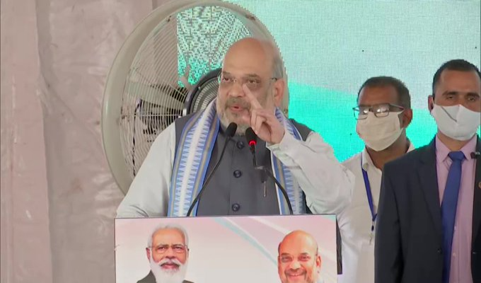 देहरादून: अमित शाह ने बोला हमला, कहा-वादा खिलाफी करने वाली पार्टी है कांग्रेस