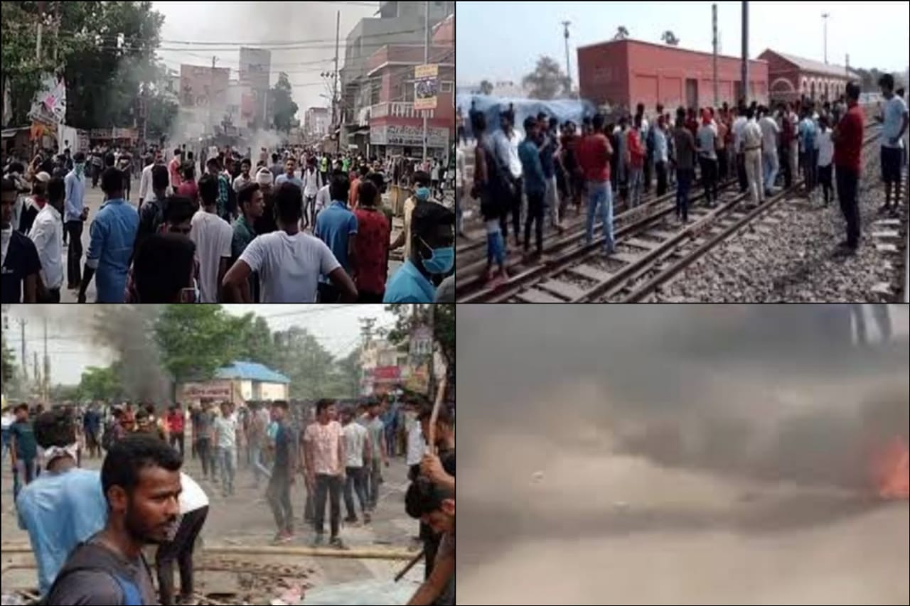 बदलाव की मांग: अग्निपथ स्कीम का बिहार में शुरू हुआ विरोध, रेलवे ट्रैक जाम  कर किया प्रदर्शन - Uttaranchal Today