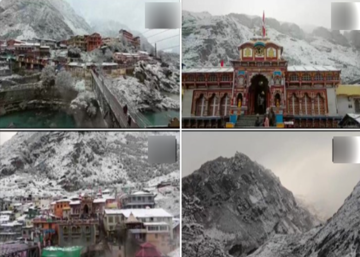 उत्तराखंड में एक बार फिर बदला मौसम का रुख, बद्रीनाथ धाम में सीजन की पहली बर्फबारी
