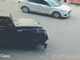 दिल्ली में SUV चालक का खौफनाक हमला: हॉर्न बजाने पर सिक्योरिटी गार्ड को दो बार कुचला