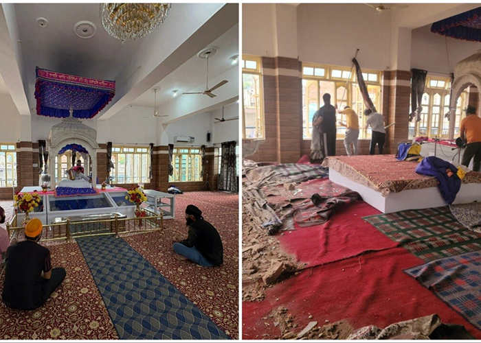 पाकिस्तान की शेलिंग के एक दिन बाद पुंछ गुरुद्वारा फिर से खोला, श्रद्धालुओं ने की अरदास