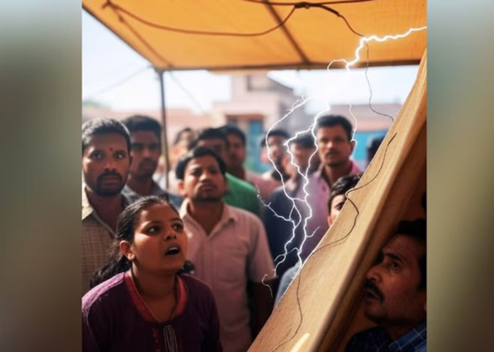 राजस्थान में शोकसभा के दौरान करंट हादसा: हाईटेंशन तार गिरने से 2 की मौत, आठ गंभीर घायल