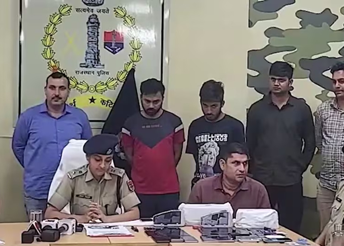 भिवाड़ी में 26 करोड़ की ठगी का खुलासा, दो शातिर ठग गिरफ्तार, भारी सामान बरामद