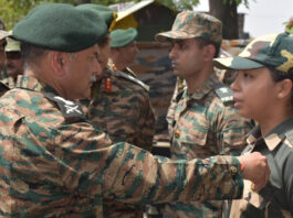 सेना प्रमुख ने ऑपरेशन सिंदूर में साहस दिखाने वाली महिला BSF अधिकारी नेहा भंडारी को किया सम्मानित