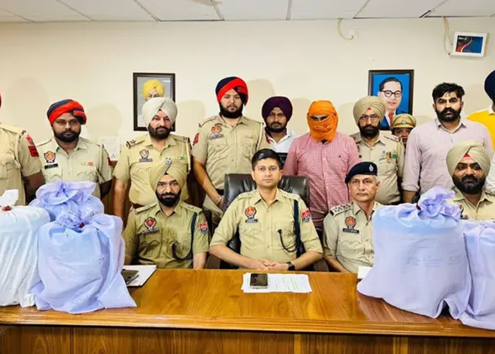 पंजाब पुलिस ने पाकिस्तान-ISI नियंत्रित नशा तस्करी नेटवर्क का किया भंडाफोड़, 85 किलो हेरोइन जब्त