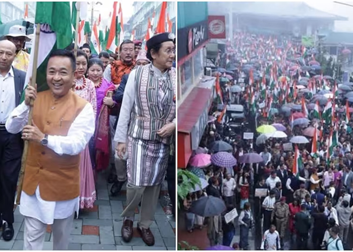 सिक्किम के 50 साल पूरे, CM प्रेम सिंह तमांग ने तिरंगा रैली से मनाया देशभक्ति का जश्न
