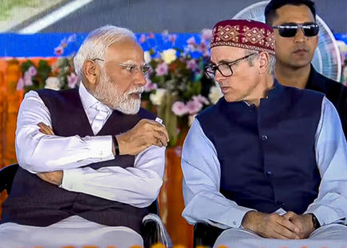 उपराज्यपाल को प्रमोशन मिला, मुझे डिमोशन” — PM मोदी के साथ मंच साझा कर उमर अब्दुल्ला ने उठाया जम्मू-कश्मीर राज्य का मुद्दा