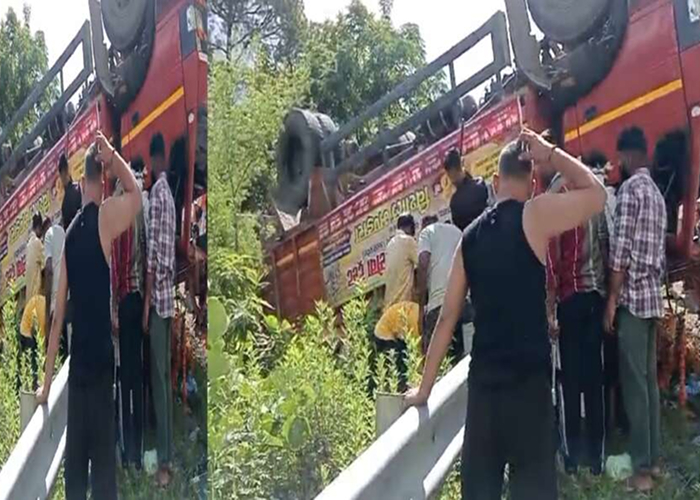 टिहरी में बड़ा हादसा: ऋषिकेश-गंगोत्री हाईवे पर कांवड़ यात्रियों का ट्रक पलटा, एक की मौत, कई गंभीर घायल