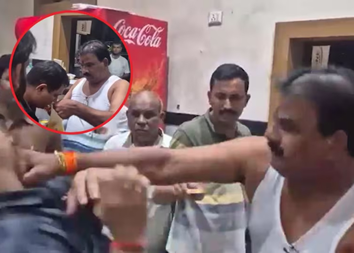 दाल सूंघते ही भड़के शिवसेना MLA संजय गायकवाड़, कैंटीन कर्मचारी को मारा मुक्का, वीडियो वायरल