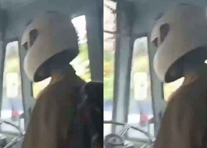 भारत बंद के बीच हेलमेट पहन बस चलाता दिखा KSRTC ड्राइवर, केरल में हड़ताल को लेकर बढ़ा टकराव