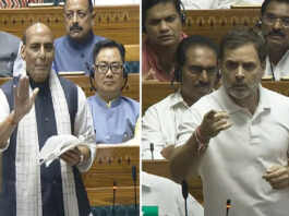 "राजनाथ के सामने राहुल गांधी का सीधा सवाल: 'फिर आपने रोका क्यों?' — लोकसभा में सीजफायर पर गरमाई सियासत"