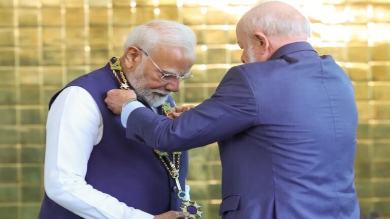 पीएम मोदी ब्राजील के सर्वोच्च सम्मान से सम्मानित