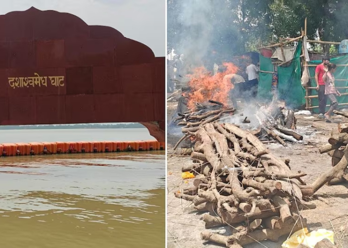 प्रयागराज में बाढ़ का कहर: श्मशान घाट डूबे, सड़कों पर हो रहा अंतिम संस्कार, लंबी कतारों में इंतजार