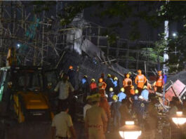 नागपुर में अधूरे मंदिर द्वार का स्लैब गिरा, 17 श्रद्धालु घायल — हादसे से मचा हड़कंप