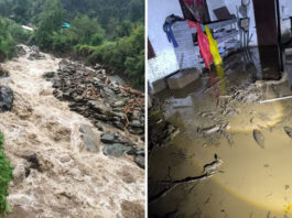 मंडी में फ्लैश फ्लड से हड़कंप: रात 2 बजे नाला उफनाया, घरों और दुकानों में घुसा पानी