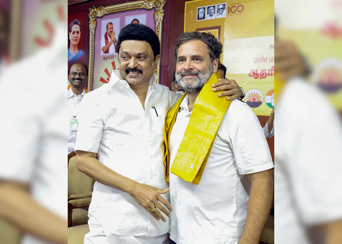 तमिलनाडु के मुख्यमंत्री एमके स्टालिन ने राहुल गांधी की बिहार रैली में लिया हिस्सा, विपक्षी एकता का संदेश दिया