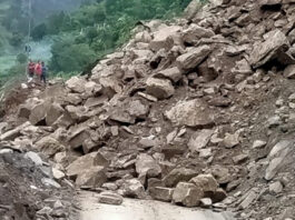 चमोली: बदरीनाथ हाईवे पर मलबा आने से पागलनाला और अन्य कई स्थानों पर यातायात ठप, यात्रियों को घंटों इंतजार करना पड़ रहा
