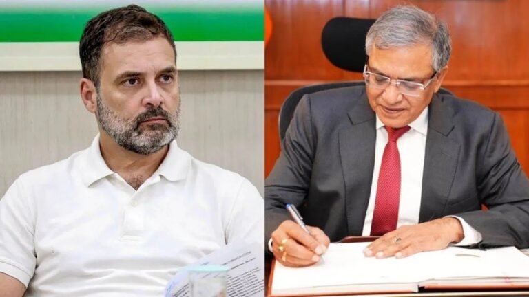 राहुल गांधी के आरोप पर मुख्य चुनाव आयुक्त का पलटवार, 7 दिन में हलफनामा दें या फिर देश से माफी मांगे