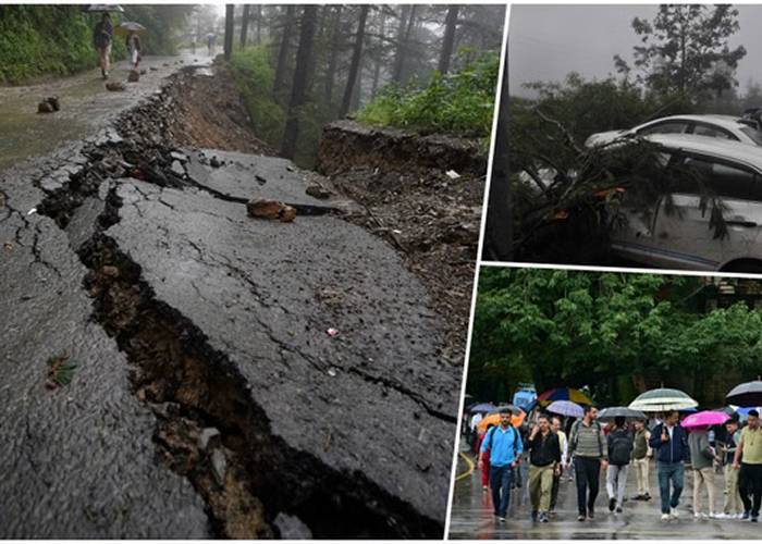 हिमाचल–उत्तराखंड में कहर बरपाती बारिश: बाढ़ और भूस्खलन से 8 की मौत, 2 लापता, 13 घायल