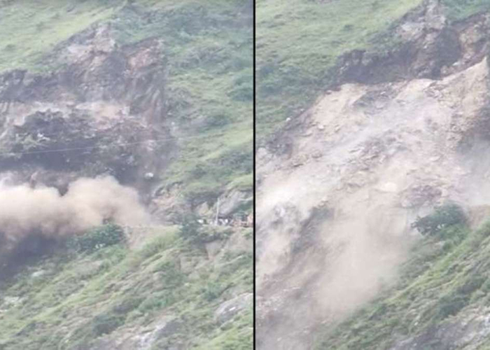 शिमला में भारी भूस्खलन से राष्ट्रीय राजमार्ग-05 अवरुद्ध, यातायात प्रभावित