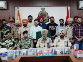 पंजाब में पाक से जुड़े हथियार तस्करी का प्रयास नाकाम, पिस्तौल और गोलियों के साथ 2 गिरफ्तार