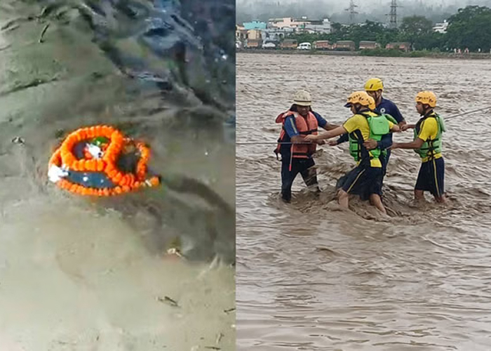 "देहरादून में बादल फटा: सहस्रधारा में मची तबाही, शिवलिंग जलमग्न; मसूरी में एक मजदूर की मौत से मचा हड़कंप"
