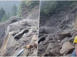 हिमाचल प्रदेश के किन्नौर में बादल फटने से भारी तबाही, वाहन बहकर नदी में फंसे