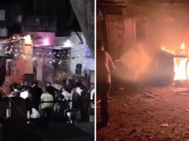गुजरात में ऑनलाइन पोस्ट को लेकर गरबा के दौरान झड़प, पथराव और वाहनों में आग