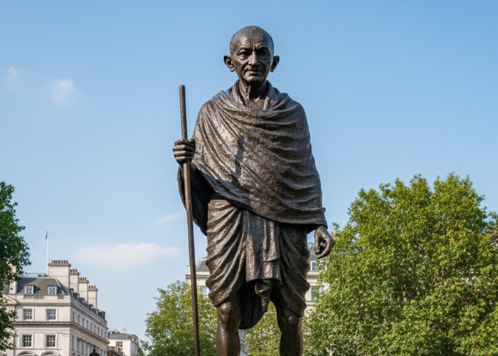 अंतरराष्ट्रीय अहिंसा दिवस से तीन दिन पहले: लंदन में महात्मा गांधी की मूर्ति पर हमला, भारतीय मिशन ने कड़ा विरोध जताया