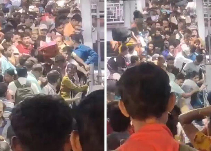 बर्धमान रेलवे स्टेशन पर महिला के फूटओवरब्रिज पर गिरने से भगदड़, आठ यात्री घायल; भयावह दृश्य सोशल मीडिया पर वायरल